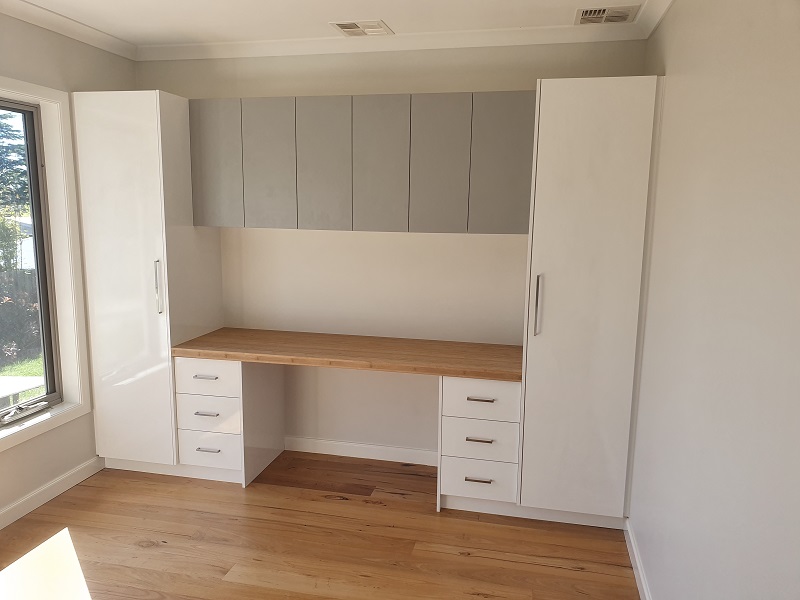 Custom Made Cabinets Highett Bedroom Cabinet with side cupboards and draws